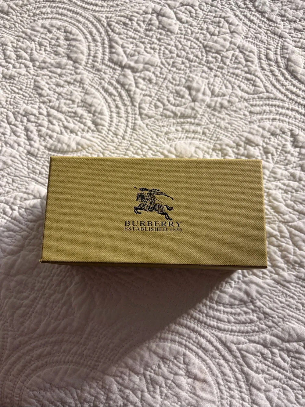 Burberry Gold and Black Logo Gift Box